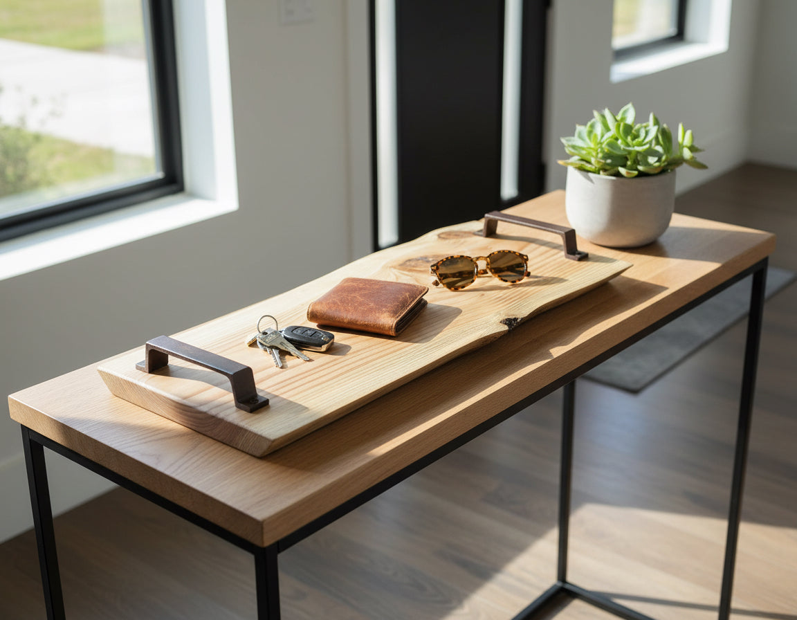 Handmade Wooden Tray – Custom Length | Sofa Tray | Breakfast Tray | Solid Wood image 8