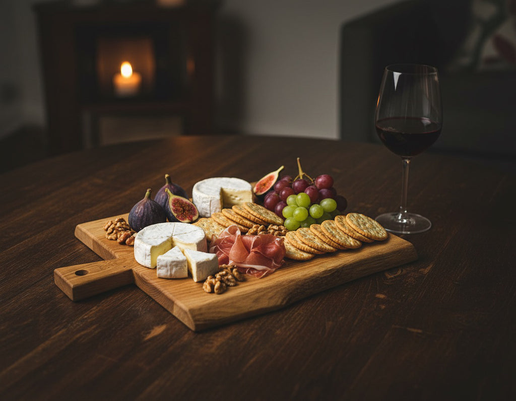 Handcrafted Solid Oak Rustic Charcuterie Board - Natural Live Edge and Aesthetic image 13