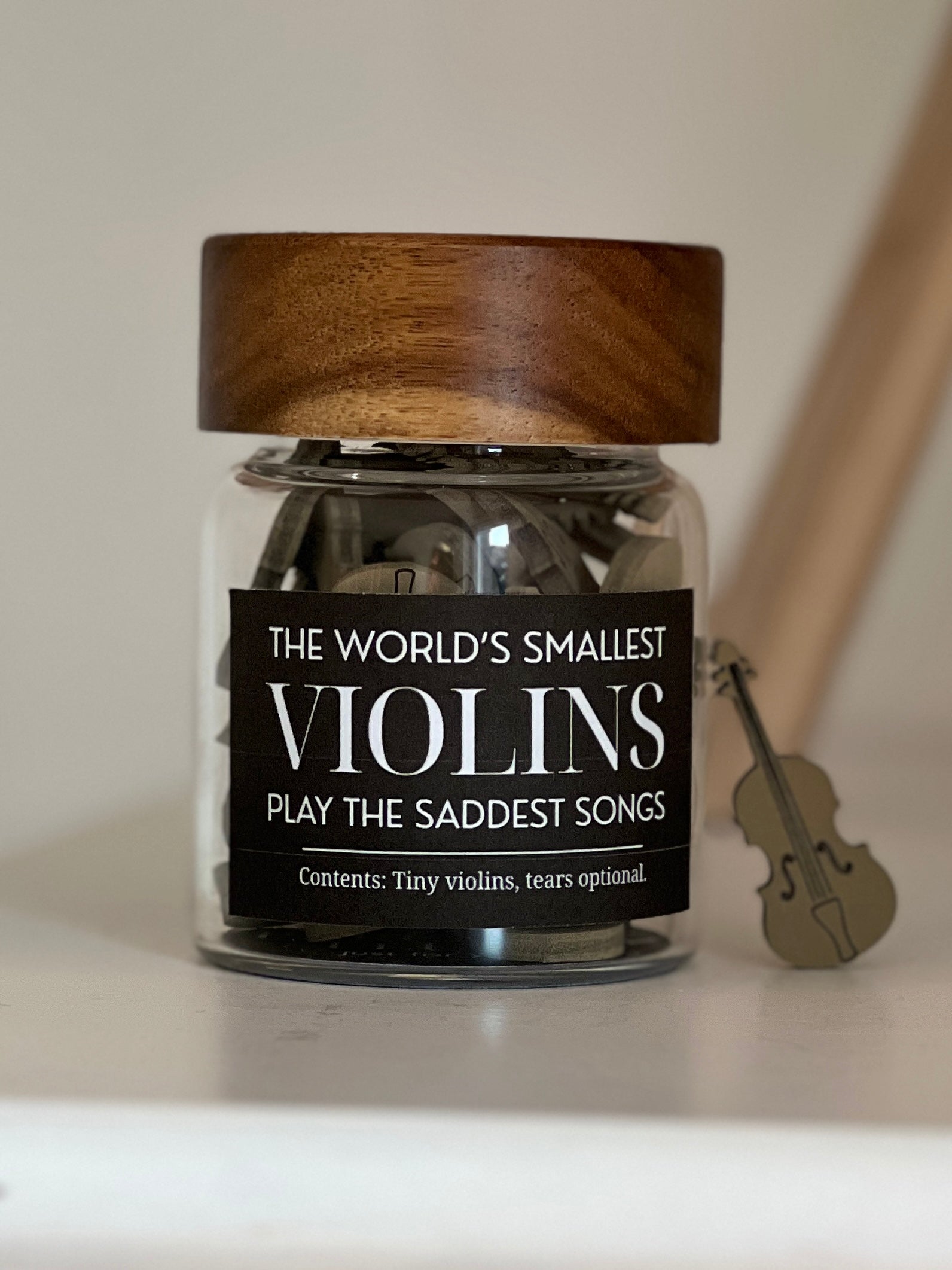 World’s Smallest Violin Jar – Funny Gift for Friend | Sarcastic Sympathy Gift image 1
