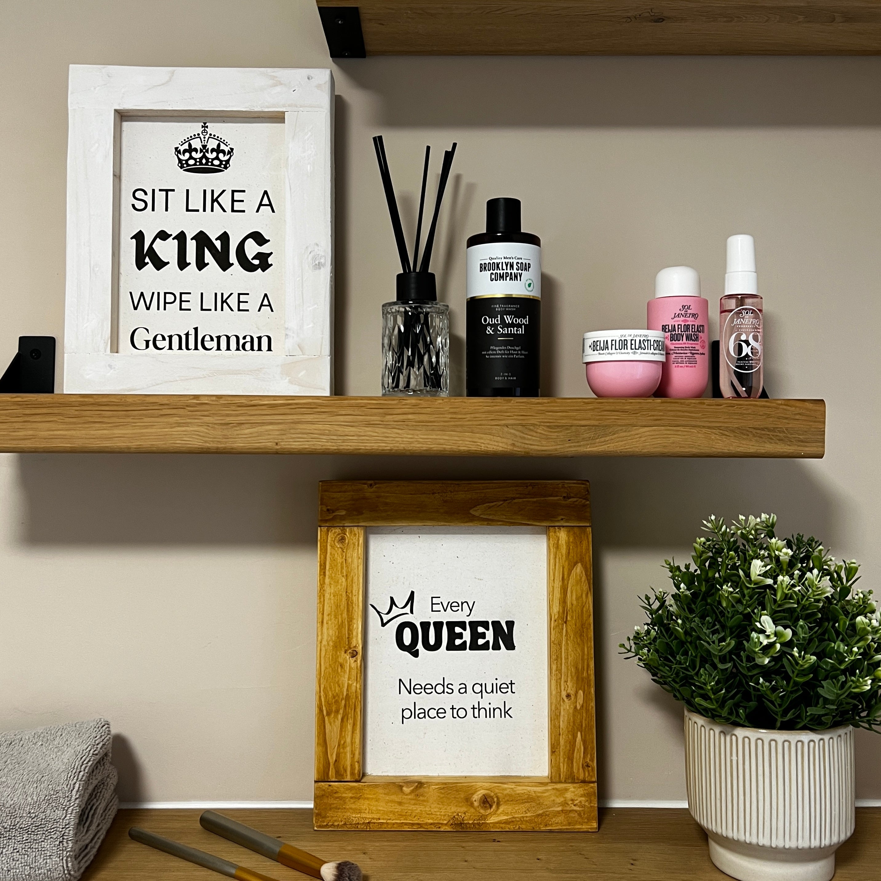 Reclaimed Wood Framed Sign | Handmade Quote Sign | Eco-Friendly Décor image 3