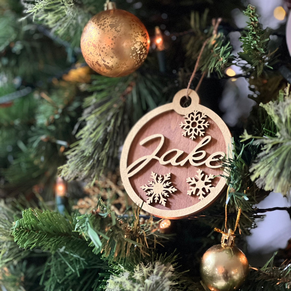 Personalized wooden tree decorations – Handmade Christmas ornaments, Individual image 1