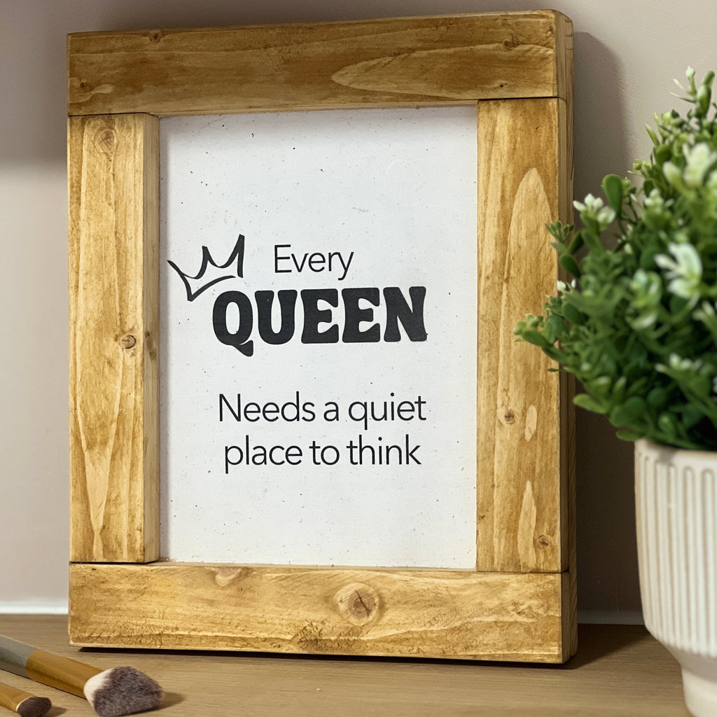 Reclaimed Wood Framed Sign | Handmade Quote Sign | Eco-Friendly Décor image 0